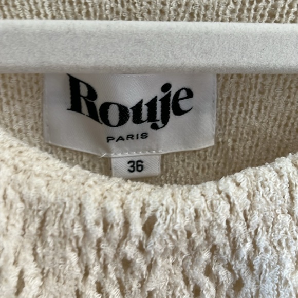 Rouje Paris Cream Top Sz 36 - Picture 4 of 6